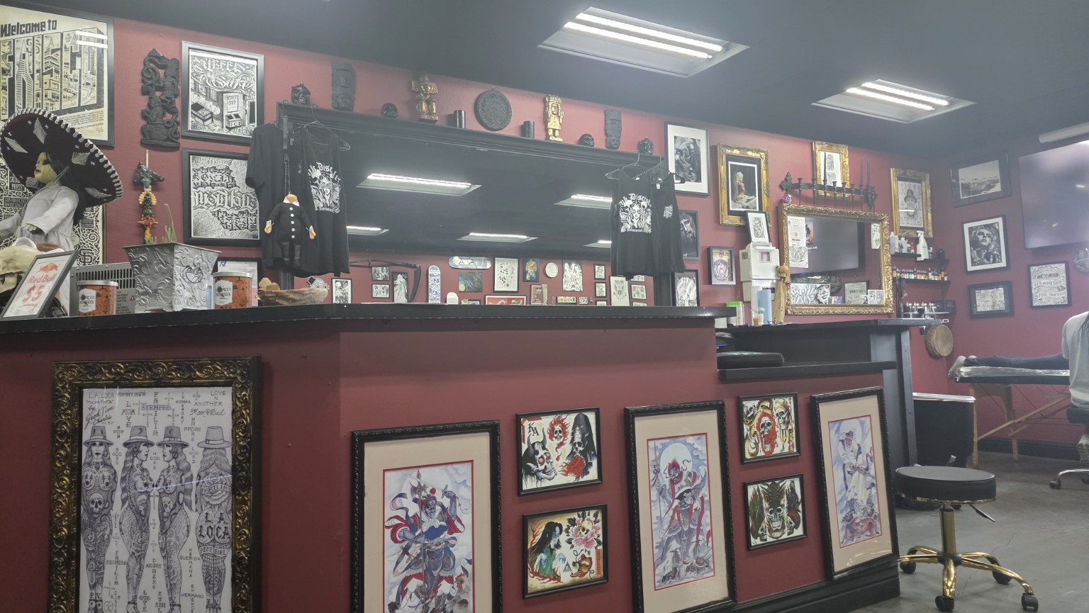 Inside Ink Disciples Tattoo Parlor in Modesto